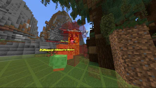 Lava trap suffocating a player