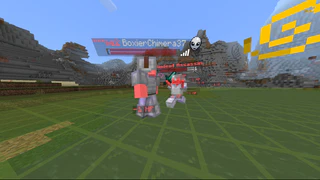 The boss doing melee attack